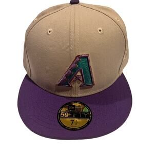 Men NEW ERA Arizona Diamondbacks 59Fifty Fitted Hat World Series 2001 Size 7.5